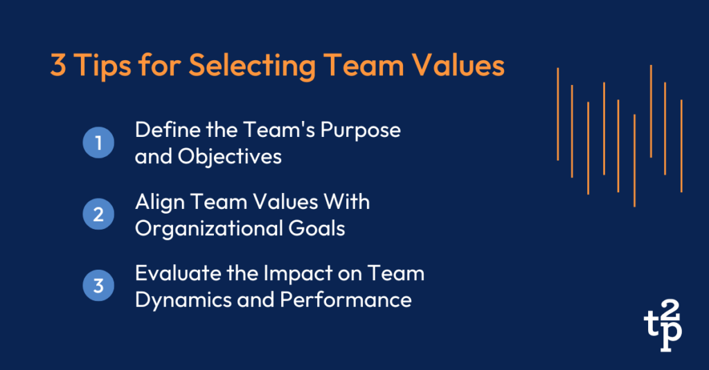 3 Tips for Selecting Team Values